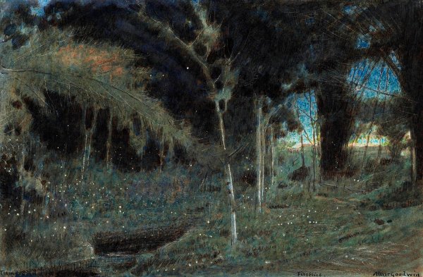 Main Product Photo of Fireflies, Trinidad Painting by Albert Goodwin