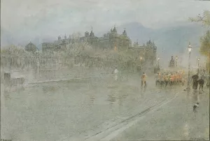 Holyroad painting by Albert Goodwin