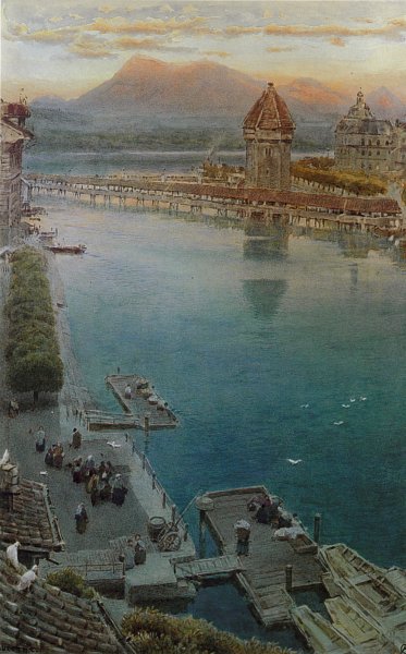 Main Product Photo of Lucerne Painting by Albert Goodwin