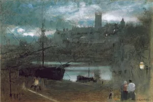 Penzance by Albert Goodwin - Oil Painting Reproduction