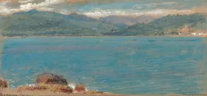 Port Antonio, Jamaica; and St Lucia by Albert Goodwin Oil Painting