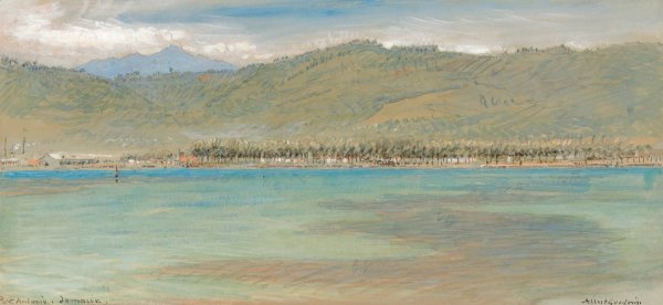 Main Product Photo of Port Antonio, Jamaica Painting by Albert Goodwin
