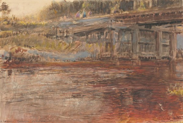 Main Product Photo of Rockstone, Demerara, Guyana Painting by Albert Goodwin