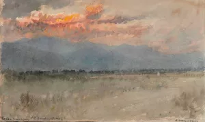 The Blue Mountains, Constant Spring, Jamaica by Albert Goodwin Oil Painting