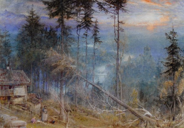 Main Product Photo of Thun Painting by Albert Goodwin