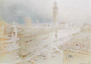 Verona by Albert Goodwin - Oil Painting Reproduction