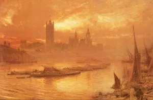 Wesminster by Albert Goodwin Oil Painting