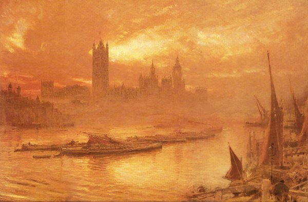 Main Product Photo of Wesminster Painting by Albert Goodwin