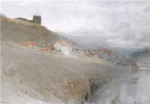 Whitby by Albert Goodwin Oil Painting