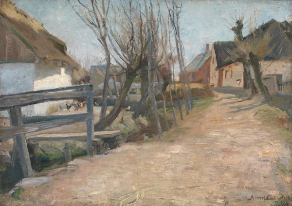 Main Product Photo of Tidlig forarsdag i Glostrup  Painting by Albert Gottschalk