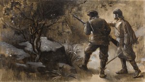 Kennybol et Guldon Stayper by Albert Guillaume Demarest Oil Painting