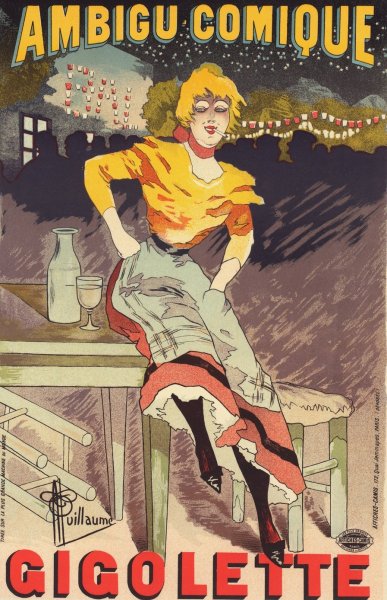 Main Product Photo of Gigolette  Painting by Albert Guillaume