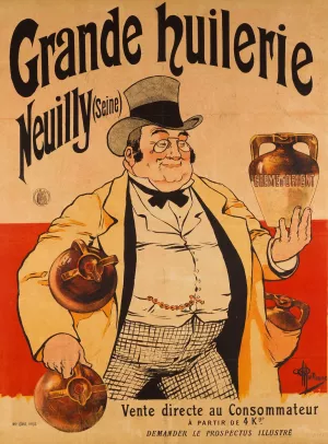 Grande Huilerie Neuilly Oil painting by Albert Guillaume