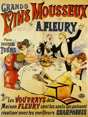 Grands Vins Mousseux A.Fleury by Albert Guillaume Oil Painting