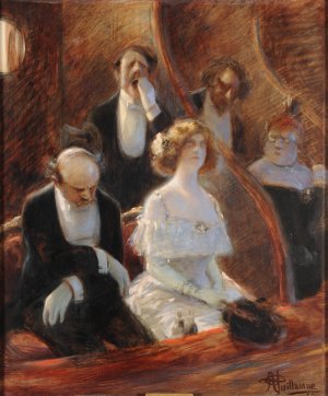Musique savante by Albert Guillaume Oil Painting