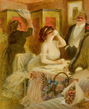 The Dressing Room by Albert Guillaume Oil Painting
