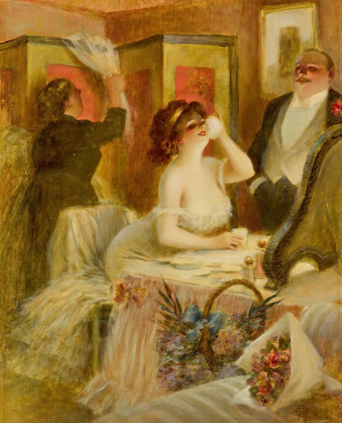 Main Product Photo of The Dressing Room Painting by Albert Guillaume