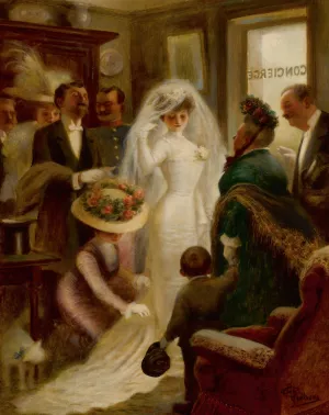 Wedding Day Oil painting by Albert Guillaume