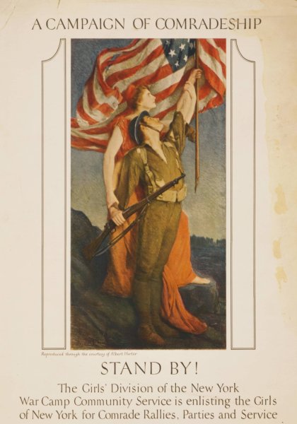 Main Product Photo of Stand by! A campaign of comradeship.  Painting by Albert Herter