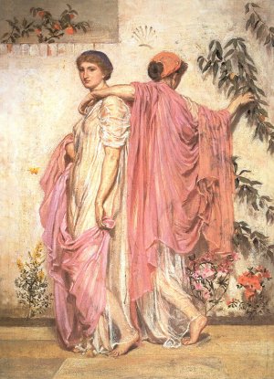 Apricots by Albert Joseph Moore Oil Painting