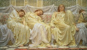Dreamers by Albert Joseph Moore Oil Painting