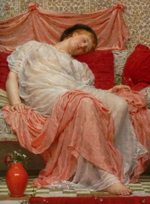 Jasmine by Albert Joseph Moore - Oil Painting Reproduction