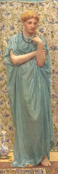 Marigolds by Albert Joseph Moore Oil Painting