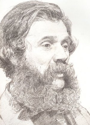 Portrait of William Moore, Jr. by Albert Joseph Moore Oil Painting