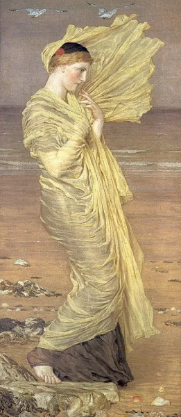 Seagulls painting by Albert Joseph Moore