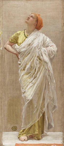 Study for Birds by Albert Joseph Moore Oil Painting