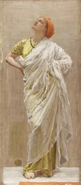 Study for Birds by Albert Joseph Moore Oil Painting