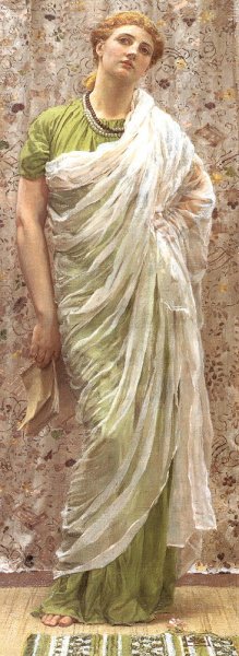 The End of the Story by Albert Joseph Moore Oil Painting