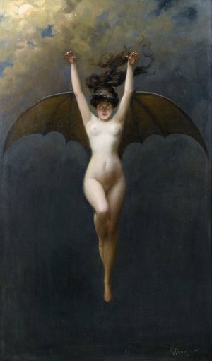 The Bat-Woman by Albert Joseph Penot Oil Painting