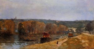 Billancourt Landscape by Albert Lebourg Oil Painting