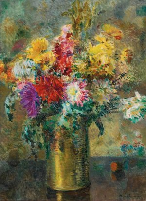 Bouquet De Fleurs by Albert Lebourg Oil Painting