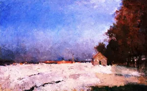 Chalky Ground in Autumn, near Dieppe by Albert Lebourg Oil Painting