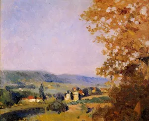 Houses in the Valley by Albert Lebourg Oil Painting