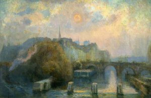 La Cite, Paris, matinee d'automne by Albert Lebourg Oil Painting