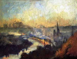 La Montagne Sainte Catherine, Rouen by Albert Lebourg - Oil Painting Reproduction