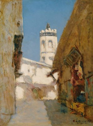 La Rue Des Blondeurs a Alger by Albert Lebourg Oil Painting