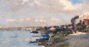 Landscape by Albert Lebourg Oil Painting