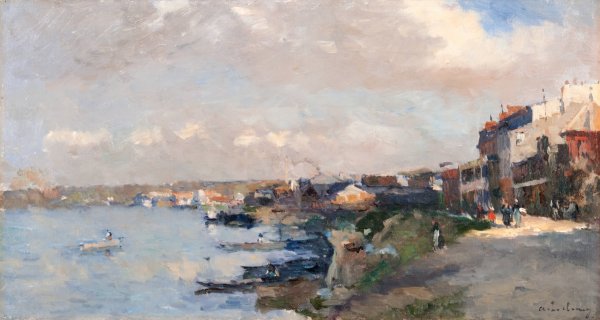 Landscape  by Albert Lebourg - Hand-Painted Oil Painting Reproduction