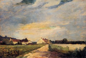Landscape with Houses by Albert Lebourg Oil Painting