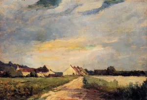 Landscape with Houses by Albert Lebourg Oil Painting