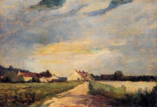 Landscape with Houses by Albert Lebourg - Hand-Painted Oil Painting Reproduction