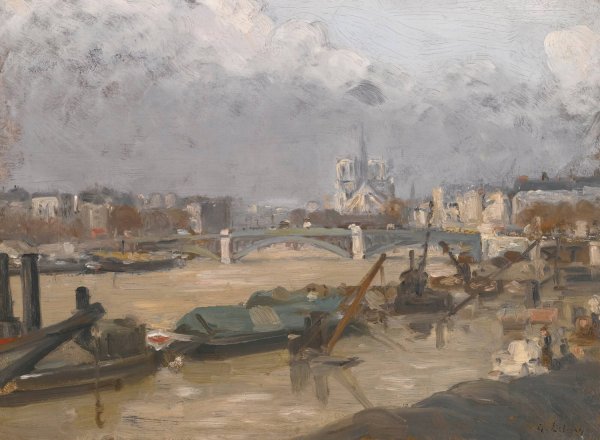 Le Chevet De Notre Dame  by Albert Lebourg - Hand-Painted Oil Painting Reproduction