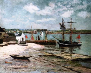 Les Huiterieres, la Trinite, Morbihan by Albert Lebourg - Oil Painting Reproduction