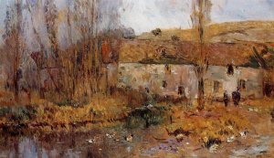 Mill in Normandy by Albert Lebourg Oil Painting