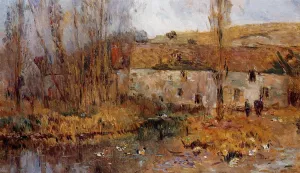 Mill in Normandy by Albert Lebourg Oil Painting