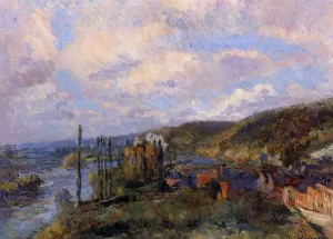 Near Rouen: the Cliffs of Saint-Adrien painting by Albert Lebourg